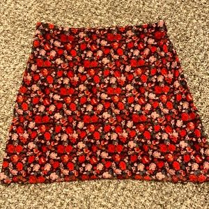 Floral mini skirt size xs/ s